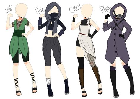 Anime outfits female drawing anime collection. Naruto Outfit Adoptables #1. CLOSED by HeavenlyWitchx on ...