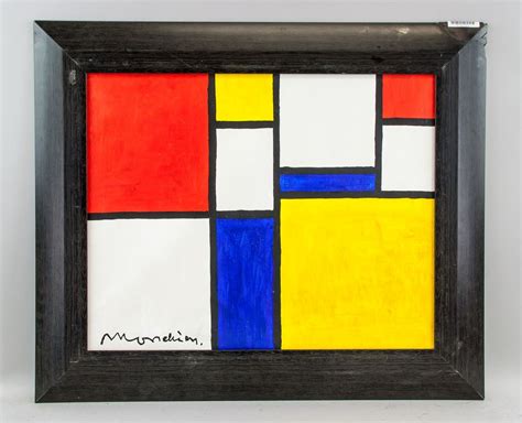 Piet Mondrian Dutch Abstract Oil On Canvas