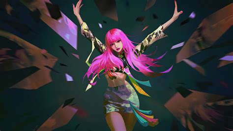 2560x1440 Anime Girl Pink Hair Joy 4k 1440p Resolution Hd