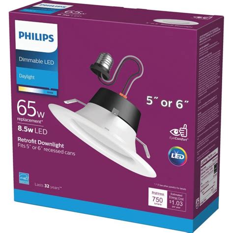 Buy Philips Retrofit 10w Led Recessed Light Kit 5 In White