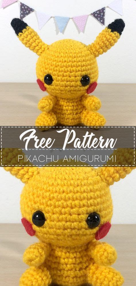 Pikachu Amigurumi Free Pattern Pokemon Crochet Pattern Crochet