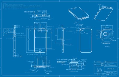 아이폰 도면 3gs 아이폰4s 아이폰5 도면 Iphone3gs Iphone5 Blueprint Think Pod