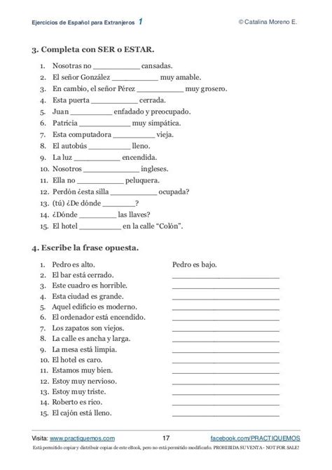 Algunproblemita El Verbo Ser Worksheet Answers Spanish 1