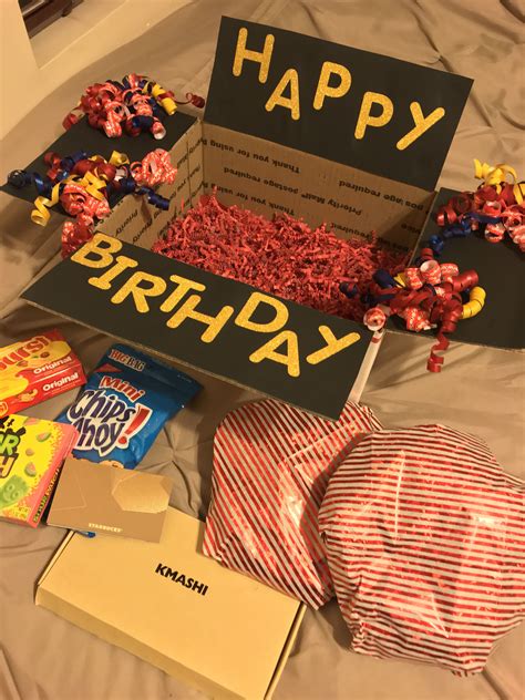 Pin By Maritza Calderon On Birthday Care Package Birthday Care Packages Birthday Gifts For