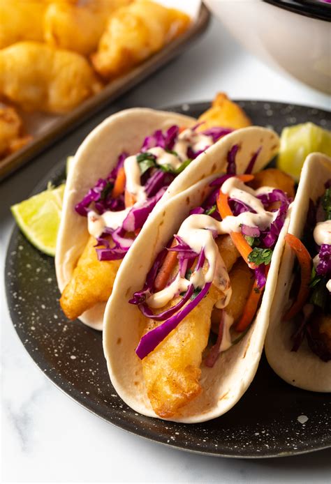 Baja Fish Tacos W Fish Taco Sauce And Slaw A Spicy Perspective
