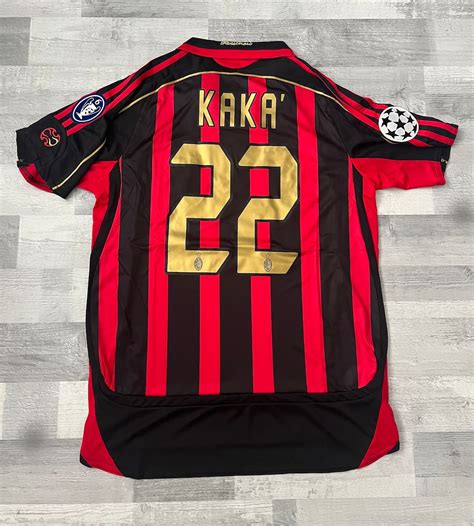 Ac Milan 0607 Kaka 22 Retro Vintage Classic Maglie Maglia Etsy Italia