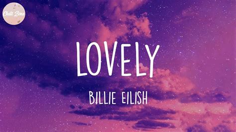 Billie Eilish Lovely Lyric Video Youtube