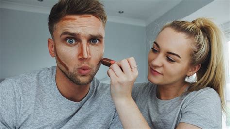 men s makeup tutorial trying contouring for the first time youtube
