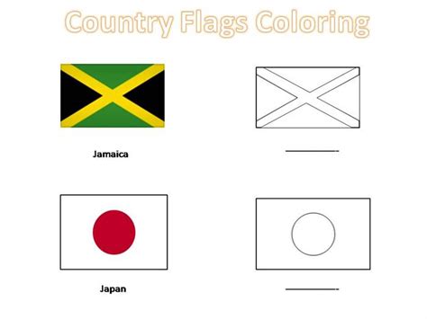 21 Flags Of The World Coloring Pages Free Coloring Pa