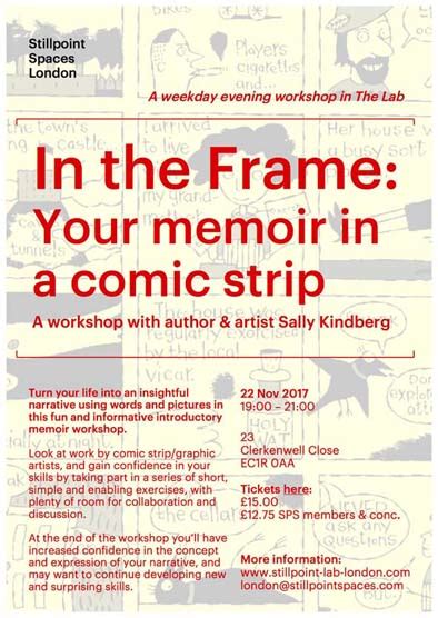 in the frame comic strip memoir workshop sally kindberg s blog