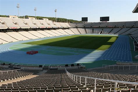 There are also places to shop there! The Olympic stadium of Barcelona on Montjuic, used by Espanyol - Webphoto.ro