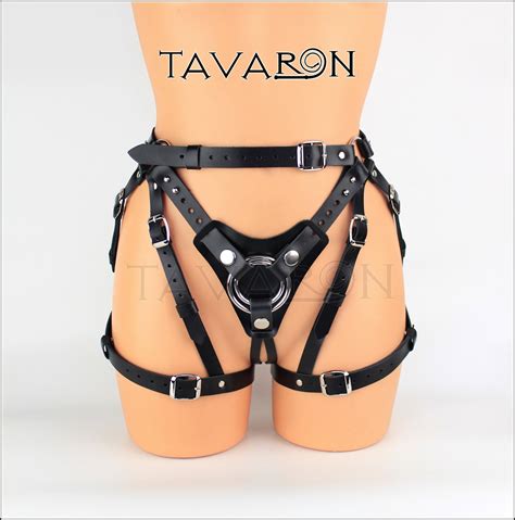 leather strapon harness strap on harness pegging harness etsy