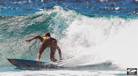 Alana Blanchard Roxy Pro Bottom Turn In Bikini Bottoms Photos Of Surf