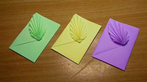 Diy Envelope How To Make A Leaf Envelope 🍃 สอนพับซองจดหมายอย่างง่าย