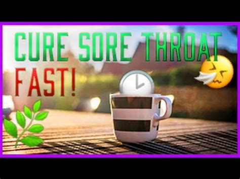 🌿 How To Cure Strep Throat or Sore Throat Naturally in 2 HOURS!! 2017 🍵