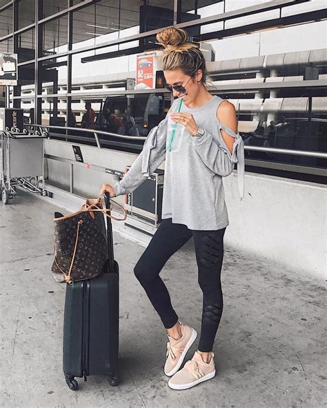 Comfy Airport Style Outfits Comfy Travel Outfit Fashion