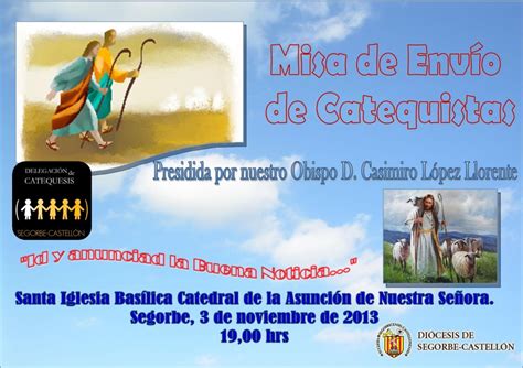 Cartel Misa Envio Catequistas 2013 Parroquia Santa Isabel Web De La