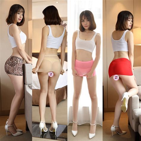 Women Lady Sexy Mini Skirt Ultra Thin Stretchy Transparent Slim Tight Nightclub In Skirts From