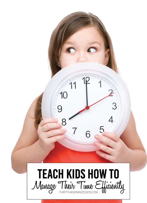 Teaching Kids How To Manage Time Efficiently