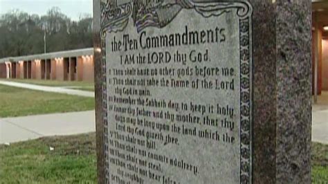 Atheist Forces School To Remove Ten Commandments Monument Fox News Video