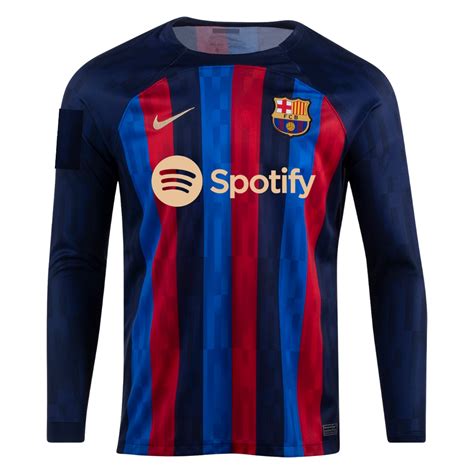 Barcelona Home Long Sleeve Soccer Jersey 202223 Gogoalshop