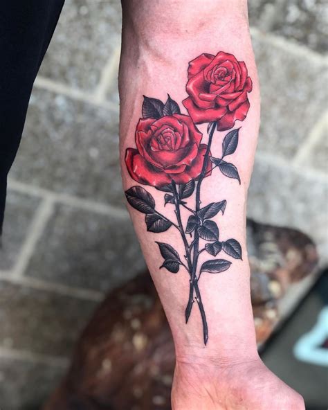 Red Roses Are Classically Beautiful By Kalifarrelltattoos Today