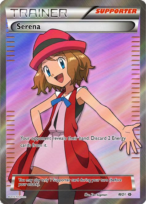 Full Art Serena Reo1 My First Ever Custom Card Pokemon Trainer