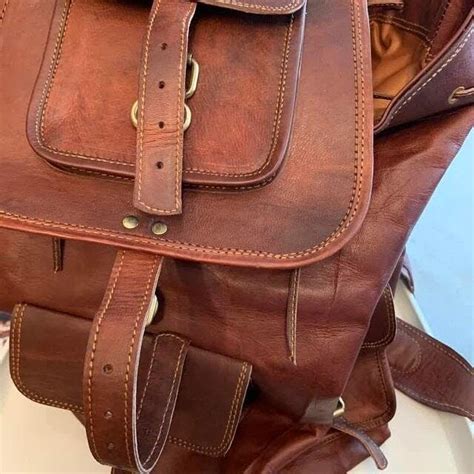 Vintage Full Grain Leather Backpack Classic The Real Leather Company