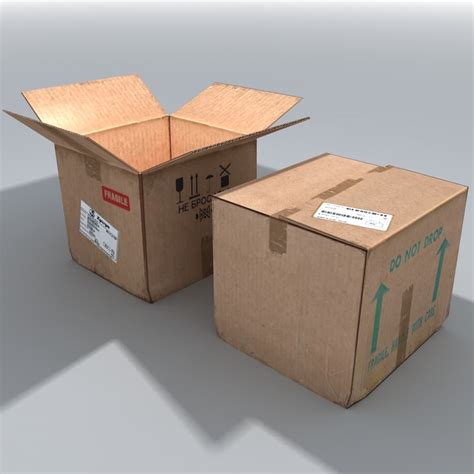 10 Free Free 3d Model Cardboard Box Hd Download 2020 3d Blender
