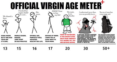 Official Virgin Meter Virgins Know Your Meme