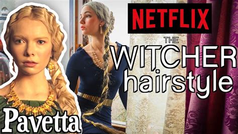 The Witcher Netflix ⊽⋈ Pavetta Hairstyle ⋈⊽ Fantasy Updo Bun And