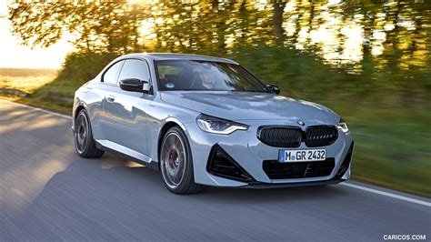 2022 Bmw M240i Coupe Xdrive Color Brooklyn Grey Front Three Quarter