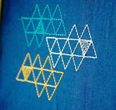 Geometric Triangles Embroidery Machine Design Instant Download Etsy