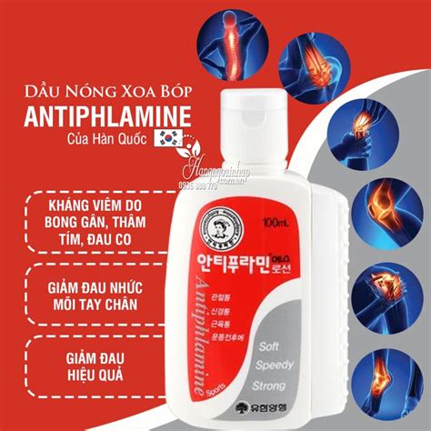 Dầu Nóng Xoa Bóp Antiphlamine Của Hàn Quốc 100ml Giá Tốt