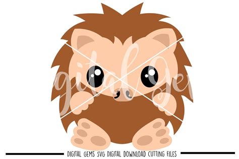 Hedgehog SVG / DXF / EPS / PNG Files By Digital Gems | TheHungryJPEG.com