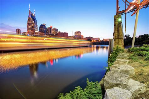 Downtown Nashville Tennessee Skyline On The River Photograph By Gregory