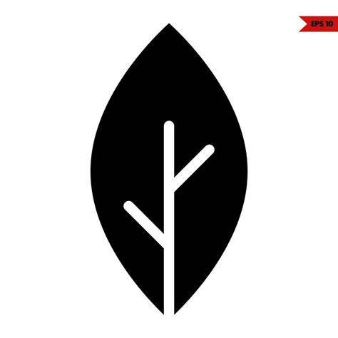 Leaf Glyph Icon 24755443 Vector Art At Vecteezy