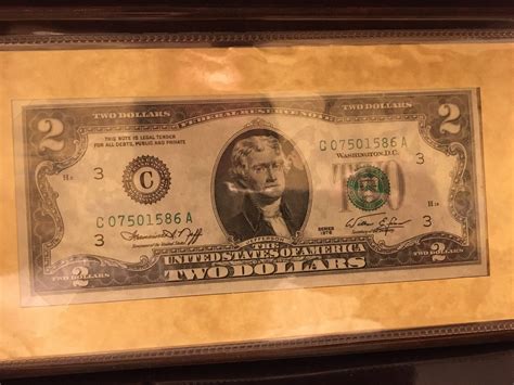 Bicentennial Commemorative Two Dollar Bill First Day Of Issue Etsy