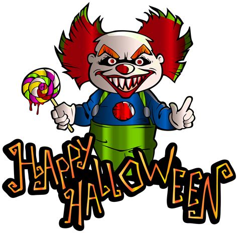 Happy Halloween With Clown Png Clipart Image Gallery Yopriceville