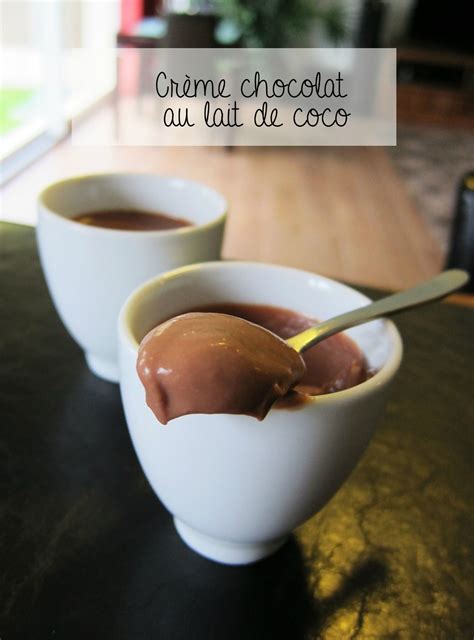 Petite crème au chocolat et lait de coco