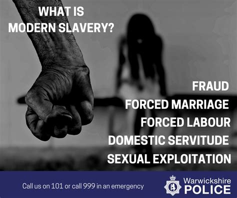 warwickshire police on twitter modern slavery involves exploiting people through violence