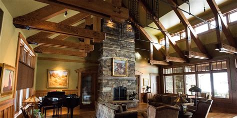 Craftsman Style Interior In A Mountain Home Craftsman Interiors