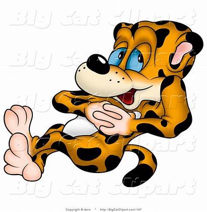 Clipart Relaxing Cat Leopard Dero