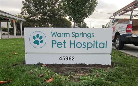 Warm springs pet hospital is located in henderson, nv. New Pet Hospital In Fremont - Monument Sign - Signs Unlimited