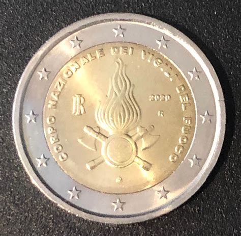 Coin 2 Euro Italy 2020 Commemorative Vigili Del Fuoco Etsy