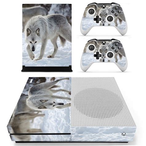 Wolf Skin Sticker Decals For Xbox One S Console With Two Wireless