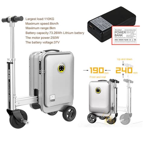 Sg Stock Electric Suitcase Ses3 Electric Luggage Intelligent Electric