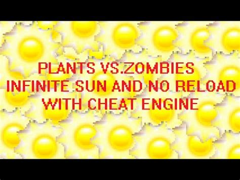 Plants Vs Zombies Infinite Sun And No Reload Hack YouTube