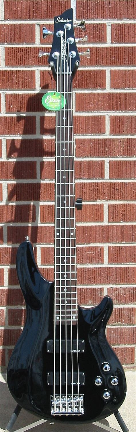 Schecter Diamond Series Omen 5 Black 5 String Electric Bass Guitar
