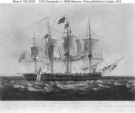 War Of 1812 At Sea Hms Shannon Captures Uss Chesapeake 1 June 1813